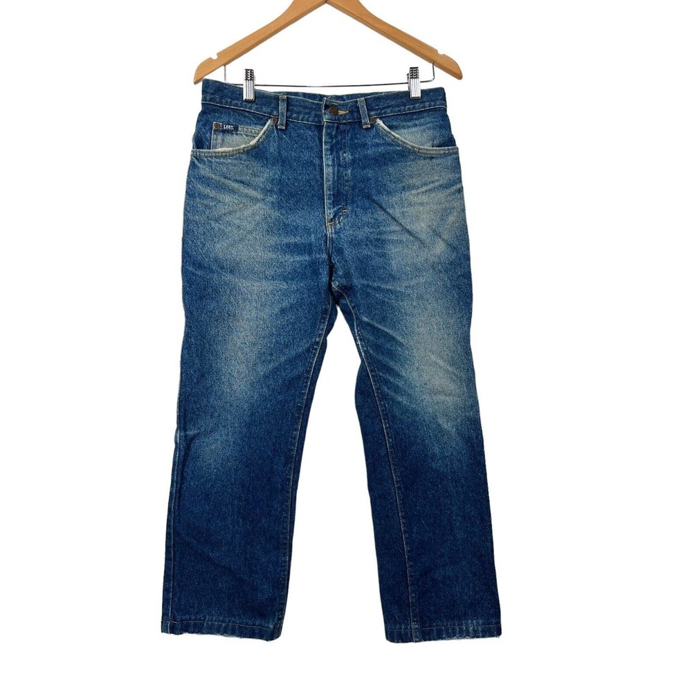 LEE Riders Vintage Jeans Union Made USA Dark Wash w/ Fade